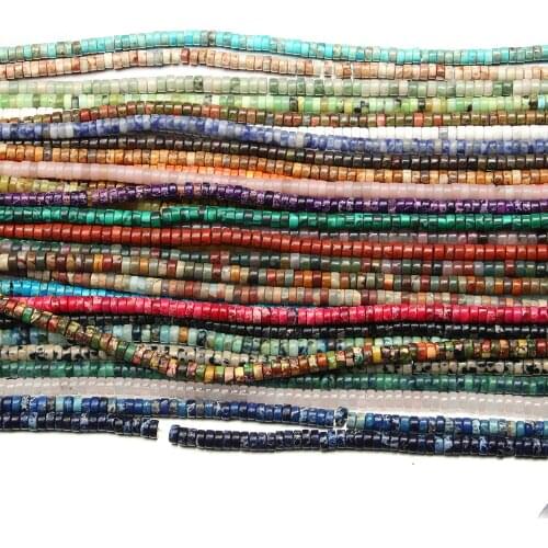 Natural Stone Agates Crystal Beads Cylindrical Emperor Stone Loose Beads for Jewelry Making DIY Necklace Bracelet Accessories