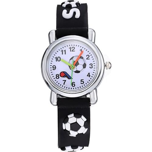 Fashion Cartoon Football Watch Boys Watches Kids Children Watches Silicone Sports Watches Qaurtz Watch relojes infantiles