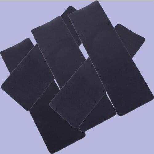 DWCX 5pcs Black 4 Holes Shockproof Anti-vibration Car Truck License Plate Pads Bumper Foam Sticker