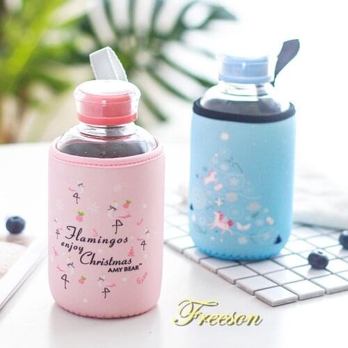 Freeson Glass Water Bottles