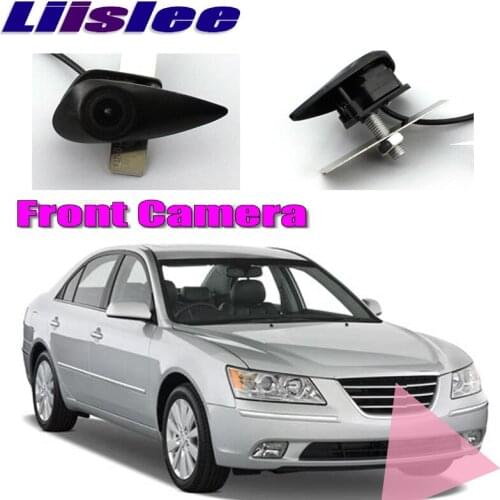 For Hyundai Sonata YF YF LF DN8 2009~2020 Car LOGO Front Camera Night Vision Wide Angle Degree Embedded Blind Spot Area Camera