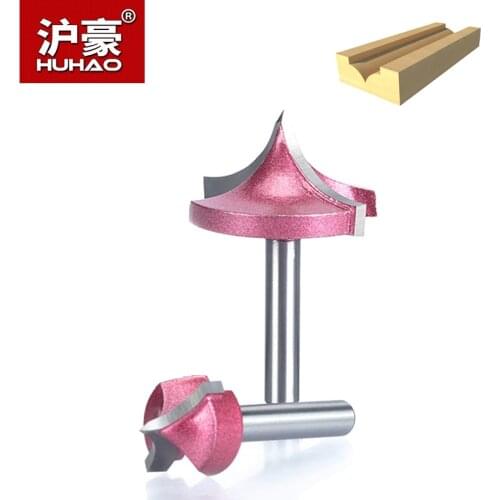 HUHAO 2pcs/lot 6mm Shank Carving bit Wood Cutter Double Edging Router Bits For Wood Industrial Grade Woodworking Engraving