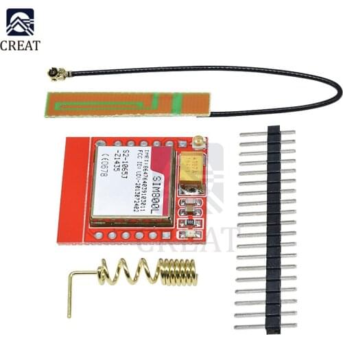 Diy Electronic Smallest SIM800L GPRS GSM Module MicroSIM Card Core BOard Quad-band TTL Serial Port With The Antenna