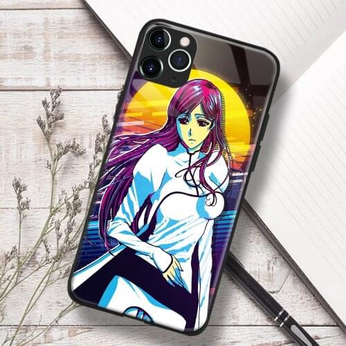 Orihime Inoue Bleach Anime Soft TPU Glass Phone Case for IPhone SE 6s 7 8 Plus X Xr Xs 11 12 Mini Pro Max Samsung