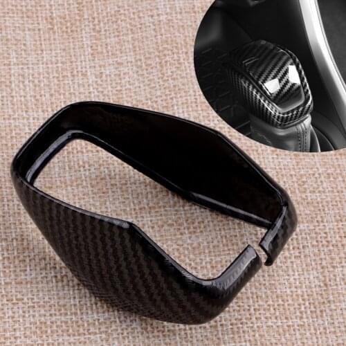 Front Gear Shift Knob Frame Trim ABS Car Accessories Fit for Toyota Highlander 2020 2021 Carbon Fiber Style