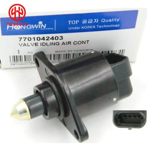 Genuine NO: 7701042403 Idle air Control Valve IAC actuator For RENAULT CLIO KANGOO TWINGO 801000774001 D95129 B23/00 D95129X