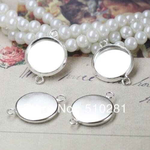 500PCS/lot 10mm blank bezel cup, silver tone, perfect for jewelry making, use for pendant, earring jewelry findings