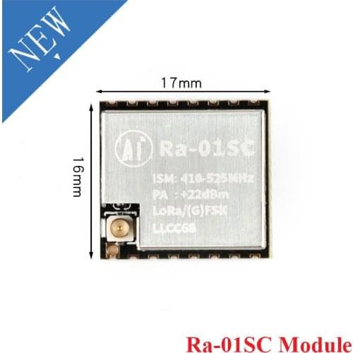 Ra-01 Ra-01SC LoRa RF Wifi Wireless Transmit Module Frequency Module SPI UART Interface LLCC68 433MHZ 868MHZ Spring Antenna IPEX