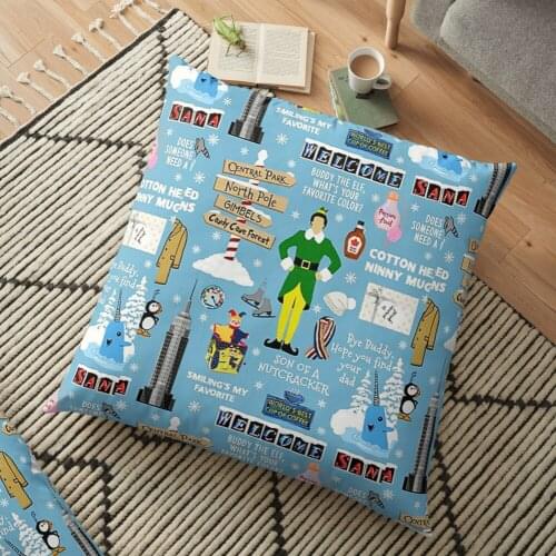 Buddy the Elf collage Printed Christmas Pillowcase 2020 Decor for Home Merry Christmas Ornament Navidad Xmas Gifts