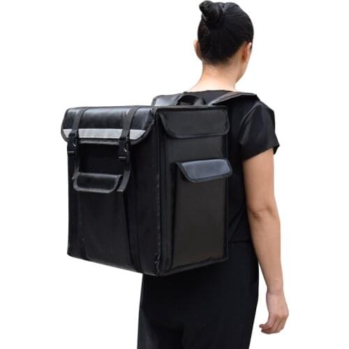 Professional 21L takeaway backpack type insulation delivery package takeaway pizza bag food refrigerated box waterproof suitcase