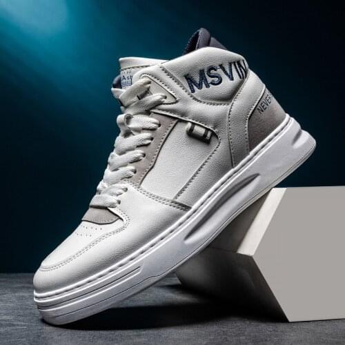 [high top board shoes series] new trend of 2020 season ins Korean sports leisure fashion personalized mens shoes