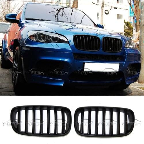 E70 E71 Grills Matt Black Gloss Black M Color Front Kidney Grille Replacement For BMW E70 E71 X5 X5M X6 X6M