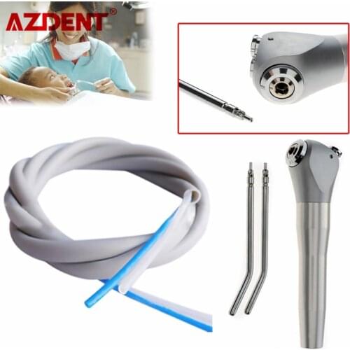 Dental Air Water 3 Way Syringe with 2 Nozzles Silicone Tubing 1.8M for 3-Way Syringe Water Spray Air Tube