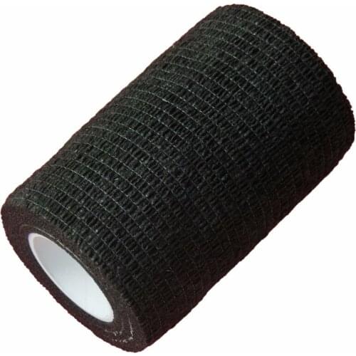 24Pcs/Lot Wholesale Waterproof Self Adhesive Elastic Bandage For First Aid Support Black Color Security Protection 7.5cm*5m