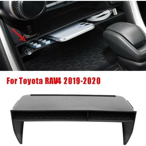 For Toyota RAV4 2019-2020 Central Control Storage Box Layer Storage Rack Auto Car Phone Holder Organizer Reserved box