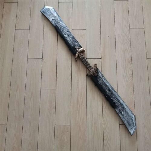 1:1 Cosplay Movie Superhero Double-edged Sword Prop Weapon Role Playing Double-edged PU Sword 108cm Halloween Gift