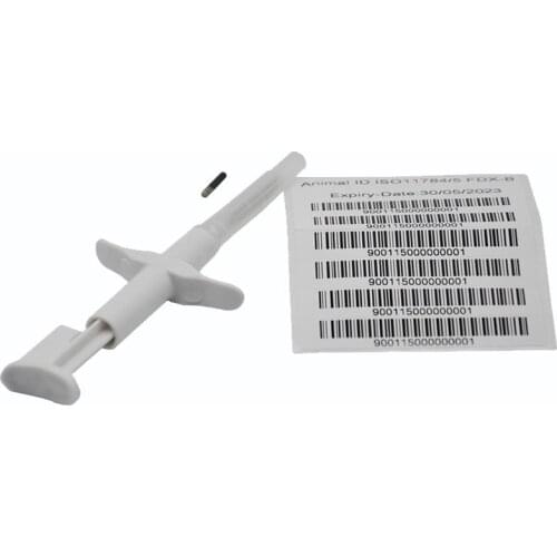 2*12mm Rfid Microchip Injector Glass Tag Animal Microchip Syringe Tags Set x40