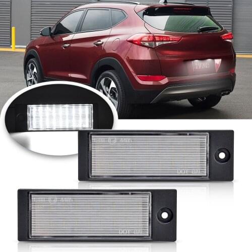 2Pcs Led License Number Plate Light For Kia Xceed 2020 For Kia Forte Sedan 2019-up For Hyundai Tucson IX35 2015-2018