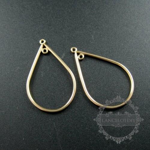 20x31mm gold filled tear drop pendant charm earrings chanderlier with top loop DIY supplies findings 1850268