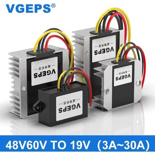48V60V to 19V DC step-down module 30-72V to 19V regulated power converter DC-DC transformer