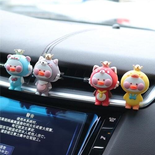 Car Air Outlet Car Creative Cute Duck Cartoon Air Conditioning Aroma Perfume Clip Car Interior Decoration Ornaments Femalel