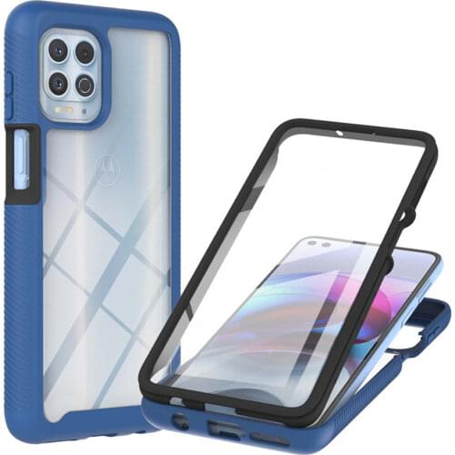 Transparent Bumper Case For Motorola Edge S 2021 Back Panel 360 Protect Cover Moto Edge Crystal Case for Moto Edge S Fundas