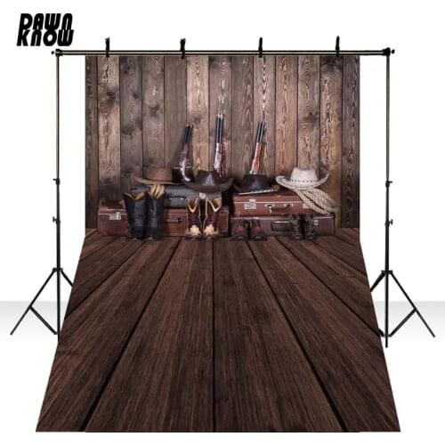 DAWNKNOW Wood Floor Wall Photography Backdrops Background Photocall Wedding Children Photo Studio Shoot Customize GY169