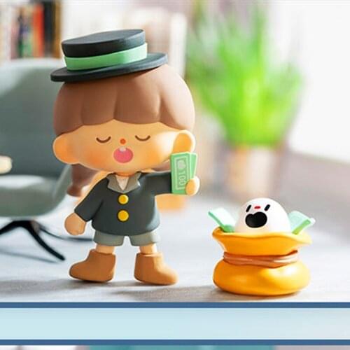 Blind Box Who Is The Witch Series Tide Play Anime Figure Kawaii Model Cute Girl Dolls Popular Toys Children Gift Home Decore
