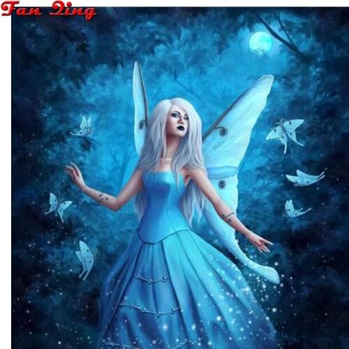 Forest Butterfly Elf Girl 5D Diamond Painting Gift Full Square Design Home Decor Embroidery Round Drill Display Cross Stitch