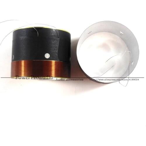 2pcs /lot 63.5mm Voice Bass Coil ASV White Aluminum for Subwoofer Sound Speaker DIY Repair Accessories
