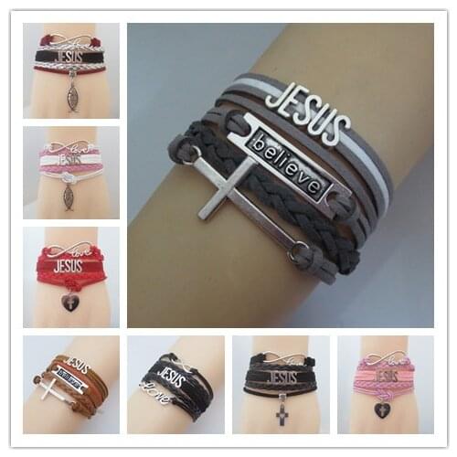 Fashion charm jesus bracelet believe jesus bracelets jesus and fish bracelet love jesus bracelet