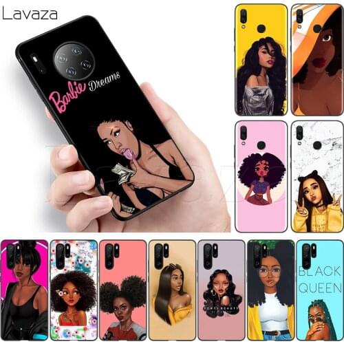 Lavaza Melanin Poppin Black Queen Soft Silicone Case for Honor Note 6A 7A 7X 8A 8X 8C 9 9X 10 20 20S 9A 10X Y6P Pro Lite