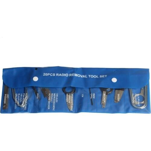 20pcs Car Radio Removal Tool Set Auto Stereo Installation Kits DVD Extractor Key for BMW Audi Volkswagen Benz Skoda