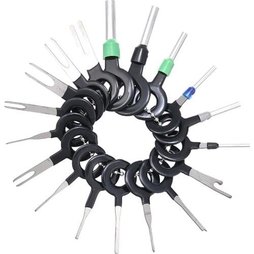 New 39pcs Needle Pin Ejector Wire Terminal Removal Tool Auto Stainless Steel Kit Terminal Ejector Plug Repair Pin Tool