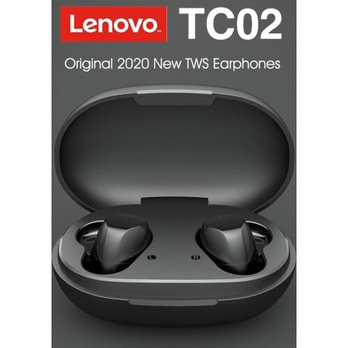 Original Lenovo TC02 TWS Bluetooth-compatible true wireless Headsets waterproof in-ear sports music earplugs With Microphone