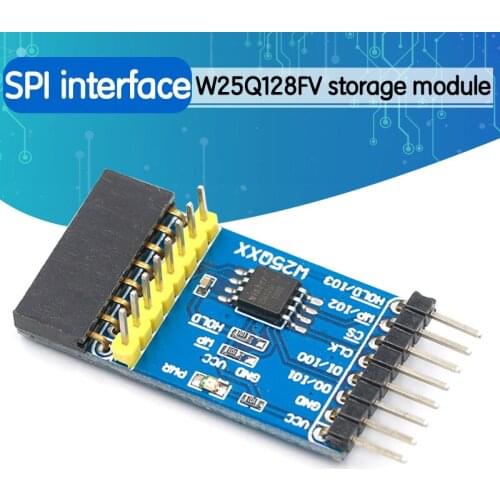 W25QXX DataFlash Board Serial DataFlash Module with W25Q128FV Onboard Supports SPI/QPI Interface