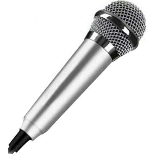 Portable 3.5mm Stereo Studio Mic KTV Karaoke Mini Microphone For Cell Phone Laptop PC Desktop Small Size Microphone