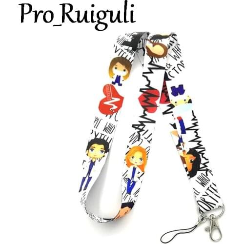 30pcs Greys Anatomy Neck Strap Lanyard keychain Mobile Phone Strap ID Badge Holder Rope Key Chain Keyrings cosplay Accessories