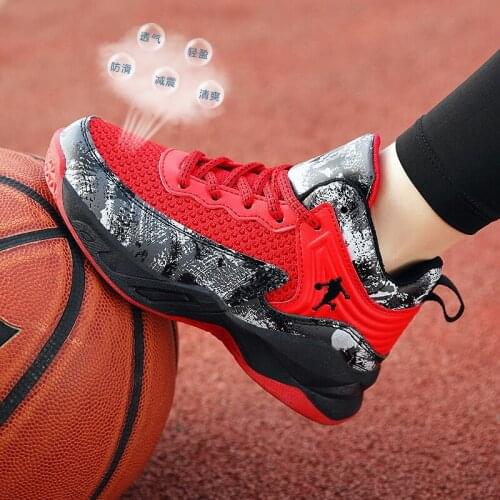 Sport Kids Sneakers Boys Casual Shoes For Children Sneakers Girls Shoes 2021 Sneakers Basketball Trainers Lace-up Anti-slippery