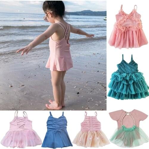 Wyoturn UPF50+ Girls Swimwear 1~10Y Infant Baby Girls Unicorn Swimsuit High Quality Children Unicorn Swimsuit Kids Surfing Dress