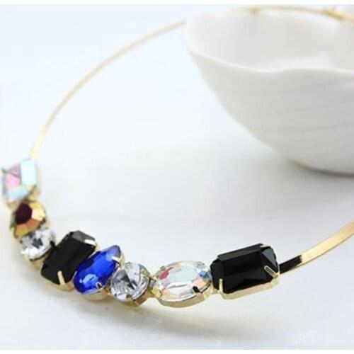 YFJEWE New Hot Fashion Jewelry 7 Color In One Crystal Character Charm Collar Necklace For Women Ladiess Gifts For Party #N012