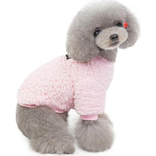 Dog Winter Coat Clothes Warm Soft Fleece Padded Cute Dog Jacket for Small Medium Dogs Vest Winter Puppy Outfit Apparel Clothing