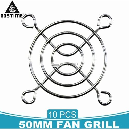 10 Pieces LOT Network Rail Fan Grille Mesh Cover 50x50mm 5cm Fan Protector Finger Guard Grill Net