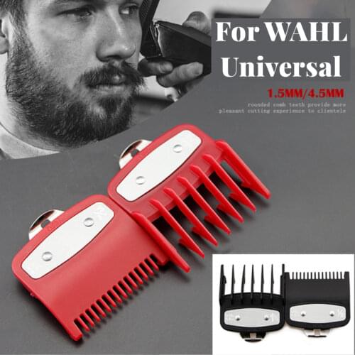 2P For Wahl Hair Clipper Guide Comb Beard Trimmer Comb Trimmer Head Shaver Comb Replacement Clipper Blade Cutter 1.5/4.5mm G0408