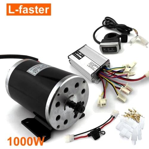 36V48V 1000W Unitemotor MY1020 Motor With Throttle And Controller High Power Electric Scooter Chain Drive Engine DIY Gocart Kit