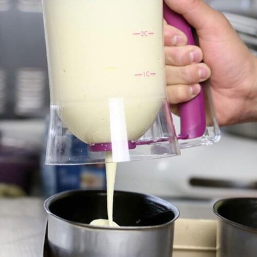 900ml Batter Dispenser Pancake Cupcake Batter Dispenser with Measuring Label GXMA