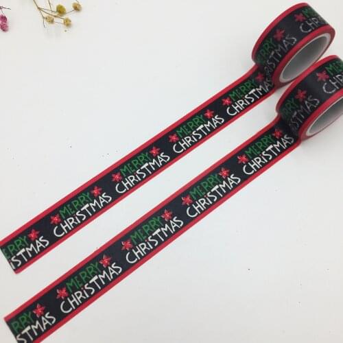 Free shipping 20mm*5m*2rolls high quality washi paper tape/Merry christmas masking japan washi tape