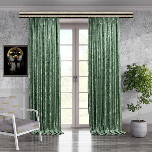 Brillant Woven Patterned Design Backdrop Curtain Ekstrafor Shir 150x270 cm