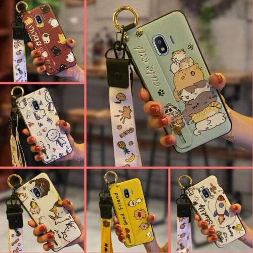 For Girls Wristband Phone Case For Samsung Galaxy J2 Pro 2018/J2 2018/SM-J250F Durable Wrist Strap