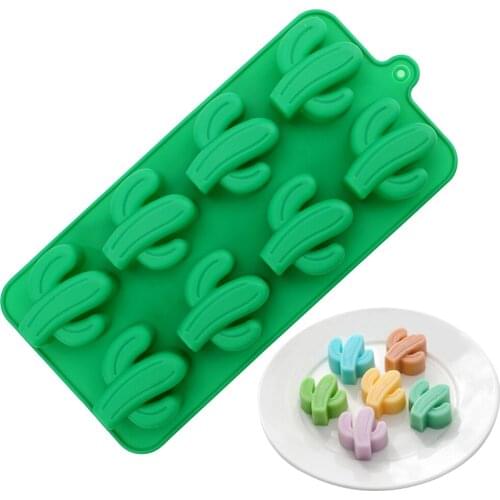 Biscuits Soap Mould Cactus Chocolate Silicone Molds Cake Decoration Baking Tools DIY Handmade Tool Ice Cubes Candy Mold